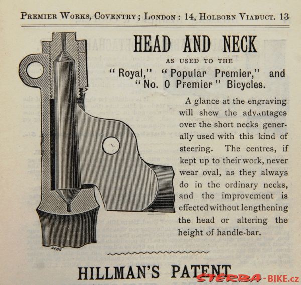 Hillman, Herbert and Cooper - "Popular Premier", Anglie 1884