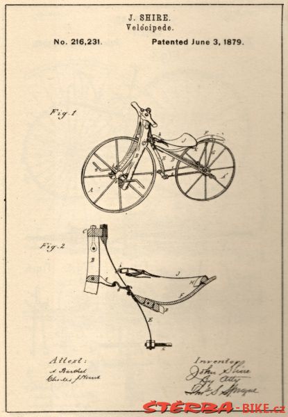 Shire velocipéde, USA – after a year 1870