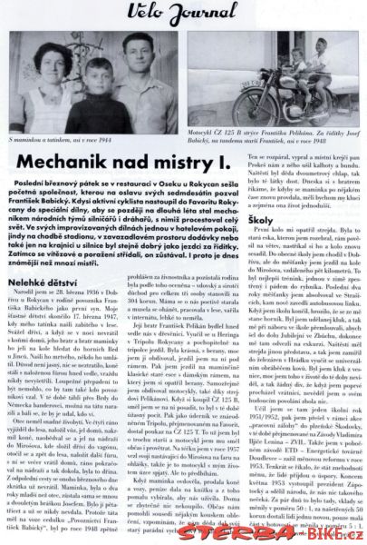 The Best mechanic of Favorit Rokycany – František Babický